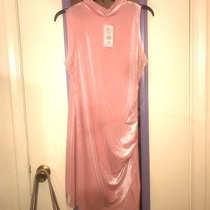 NWT Silver/pink soft sleeveless dress